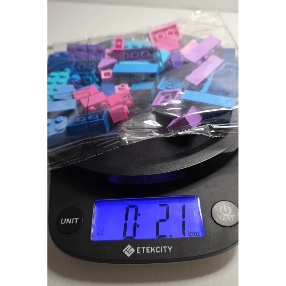 LEGO Creator Sealed Internal Parts Bag Blue Pink Purple Bricks 2012 2.1‎ oz